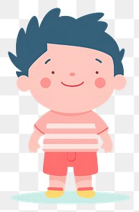 PNG Front asain happy boy cartoon child baby. AI generated Image by rawpixel.