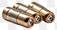 PNG Three colt 45 calibers ammunition bullet white background.