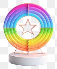 PNG Horoscope rainbow symbol creativity.