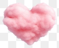 PNG Shape heart cloud love white background confectionery.