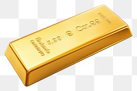 PNG Gold bar white background rectangle currency.