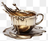 PNG 3d render of coffee cup drink mug 