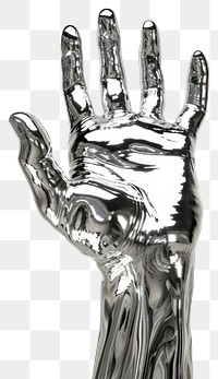 PNG 3d render of hand sketch white background electronics