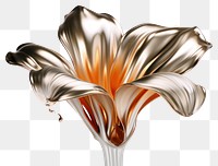 PNG 3d render of Tulip flower petal plant.