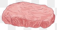 PNG Raw beef drawing food science.