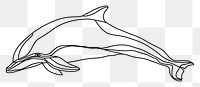 PNG Dolphin drawing animal mammal.