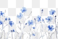 PNG  Eal pressed blue flowers backgrounds outdoors nature.