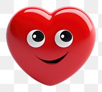 PNG Heart emoji icon red white background anthropomorphic.