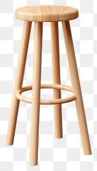 PNG Stool furniture chair white background