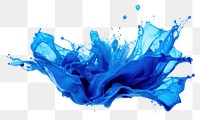 PNG Blue paint splash backgrounds white background splattered.