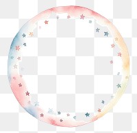 PNG Little star circle border pattern space white background. AI generated Image by rawpixel.