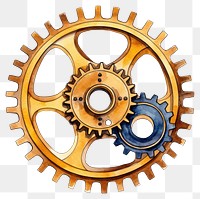 PNG  Gear wheel spoke gold. AI generated Image by rawpixel.