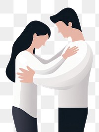 PNG Hug hugging adult affectionate. AI generated Image by rawpixel.