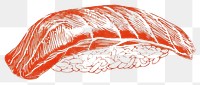 PNG Salmon sushi drawing salmon sketch.
