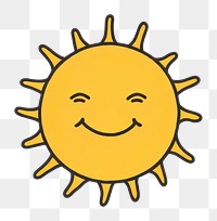PNG Sun smiling icon shape sky creativity.