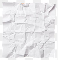 PNG Piece of wrinkled paper backgrounds white white background. AI generated Image by rawpixel.