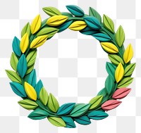 PNG Plasticine of wreath plant art white background.