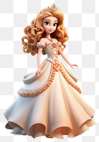 PNG  Princess figurine cartoon white
