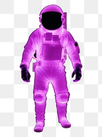 PNG  Astronaut purple futuristic protection.