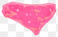 PNG  Steak panties petal undergarment.