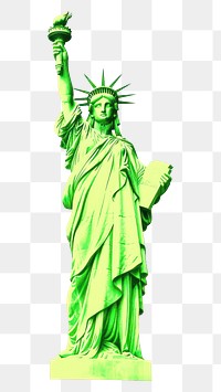 PNG  Liberty statue sculpture landmark art.