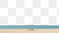 PNG  Summer beach outdoors horizon nature. AI generated Image by rawpixel.