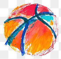 PNG Basketball art white background creativity.