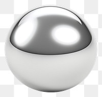 PNG Circle Chrome material sphere white background accessories.