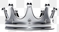 PNG Crown Chrome material white background accessories accessory.