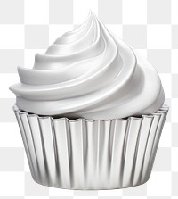 PNG Cupcake Chrome material dessert cream food.