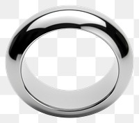 PNG Abstract Circle Chrome material platinum jewelry circle.