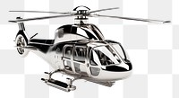 PNG Helicopter Chrome material aircraft vehicle chrome.