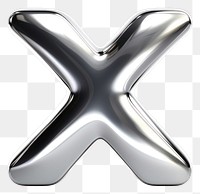 PNG X letter shape Chrome material white background furniture weaponry.