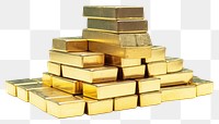 PNG Gold bars stacked backgrounds white background investment.