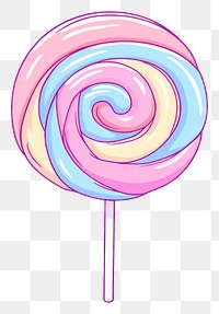 PNG Doodle illustration candy confectionery lollipop cartoon.