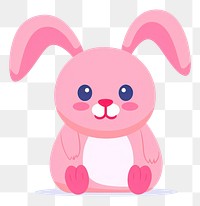 PNG Bunny plush cute toy.