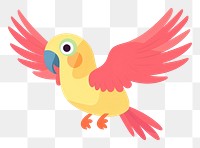 PNG Parrot flying animal bird beak.
