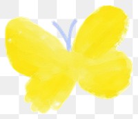 PNG Hand drawn a butterfly petal white background freshness.