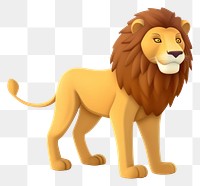 PNG Lion cartoon mammal animal. AI generated Image by rawpixel.