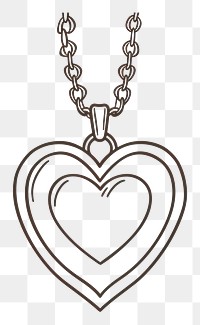 PNG Valentines locket necklace pendant jewelry.