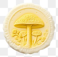 PNG  Seal Wax Stamp a mushroom fungus yellow freshness