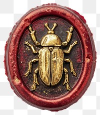 PNG  Seal Wax Stamp a bug white background accessories accessory.