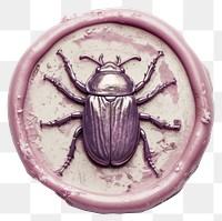 PNG  Seal Wax Stamp a bug animal white background accessories.