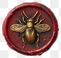PNG  Seal Wax Stamp a bug animal insect hornet.