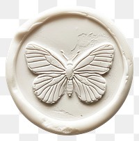 PNG  Seal Wax Stamp a butterfly shape creativity dishware.