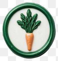 PNG  Seal Wax Stamp a carrot vegetable plant green.
