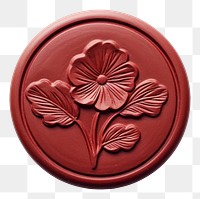 PNG  Seal Wax Stamp a floral white background dishware hibiscus.