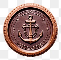 PNG  Seal Wax Stamp a ship jewelry locket craft.