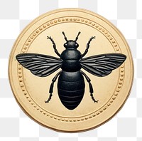 PNG  Seal Wax Stamp an insect animal money bee.