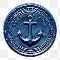 PNG  Seal Wax Stamp blue anchor sea accessories electronics.